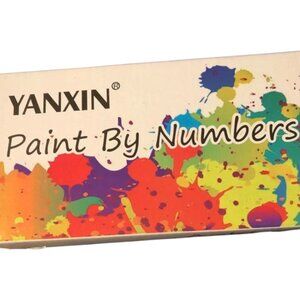 NWT Yanxin PAINT BY NUMBERS KIT Fruit, 2 Glasses & 2 Bottles of Wine  Hobby